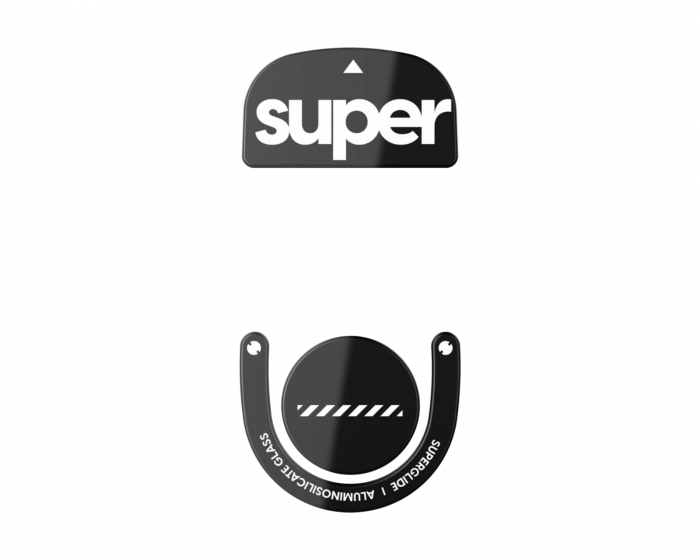 Superglide Type‑S Version 2 Glass Skates Logitech Superlight 2 / X2 Superstrike - Schwarz