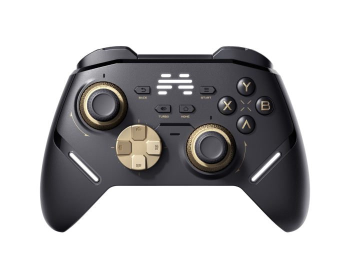 BEITONG KP40 Drahtloser Hall-Effekt Controller mit Ladestation - Golden Black
