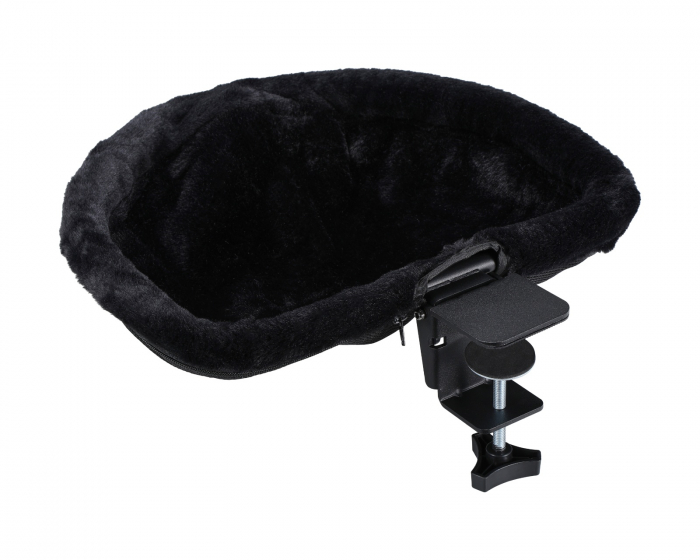 MaxMount Klappbarer Tisch-Montierter Katzenbett - Schwarz