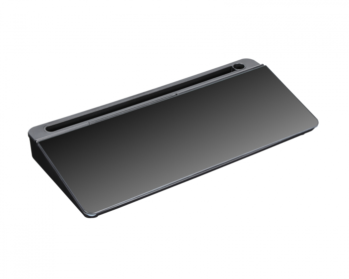 MaxMount Glas-Desktop-Whiteboard mit Ständer 40 cm - Schwarz