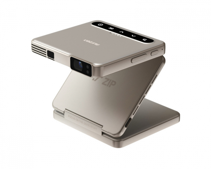 Aurzen ZIP Tri-Fold Portable Mini-Projektor - Gold