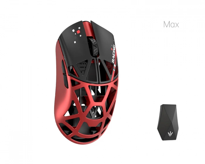 WLMouse Beast X Max - Rot/Schwarz [Omron Opticals] - Solide Seite