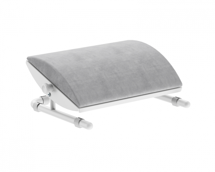 MaxMount Ergonomische Fußstütze - Weiß/Grau