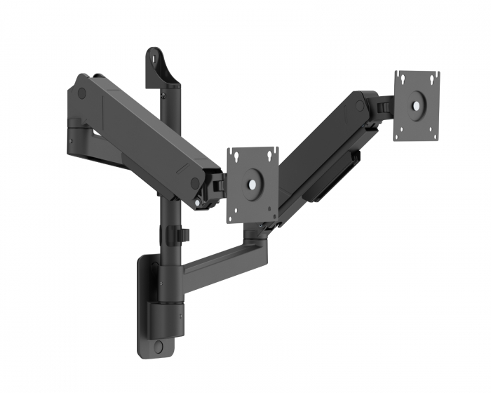 MaxMount Heavy-Duty Wandhalterung für 2 Monitore - Schwarz