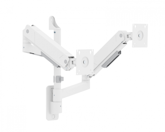 MaxMount Heavy-Duty Wandhalterung für 2 Monitore - Weiß