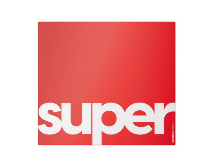 Superglide Glas-Mauspad v3 XLE - Type-S - Rot