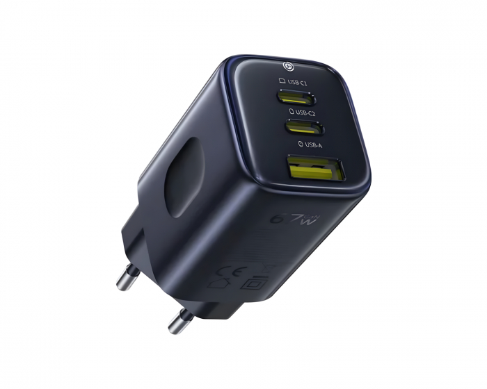 Baseus PicoGo AE11 Schnellladegerät 2C+U 67W - Schwarz