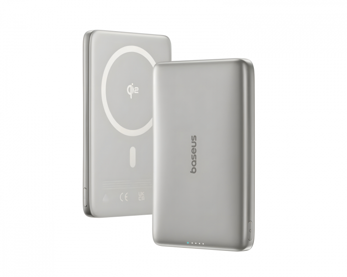 Baseus PicoGo AM41 Ultraschlanke Qi2 Magnetische Powerbank 27W 10000mAh - Titan
