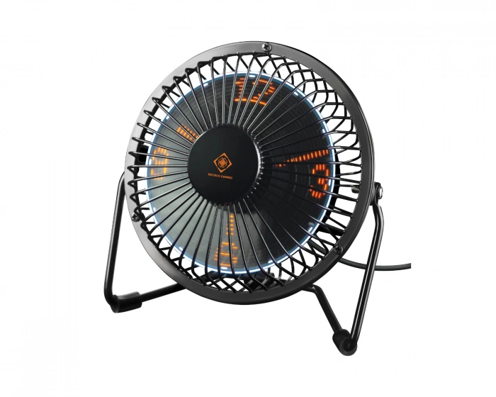 Deltaco Gaming Gaming USB Tischventilator mit Uhr