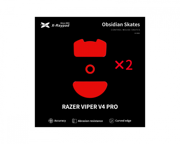 X-raypad Obsidian Mouse Skates für Razer Viper V4 Pro