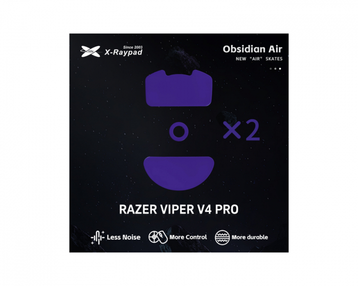 X-raypad Obsidian Air Mouse Skates für Razer Viper V4 Pro
