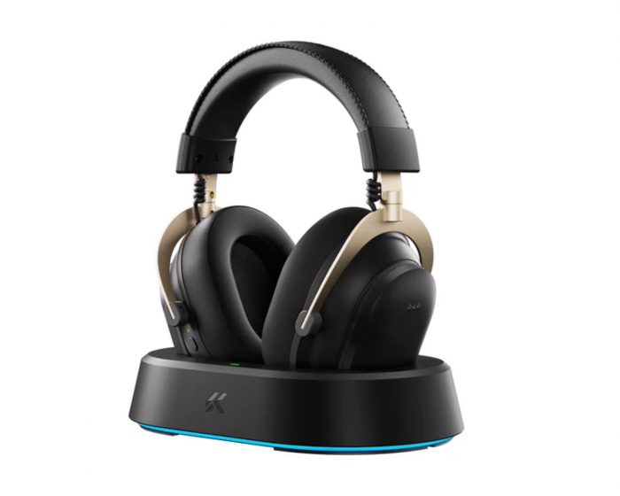 MCHOSE V9Turbo Wireless Headset - Schwarz Gold