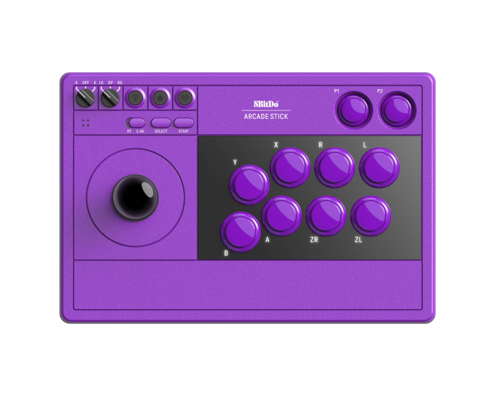 8Bitdo Arcade Stick 2.4G PC & Nintendo Switch - Lila
