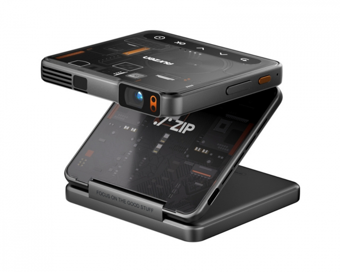 Aurzen ZIP Tri-Fold Tragbarer Mini-Projektor - Cyber