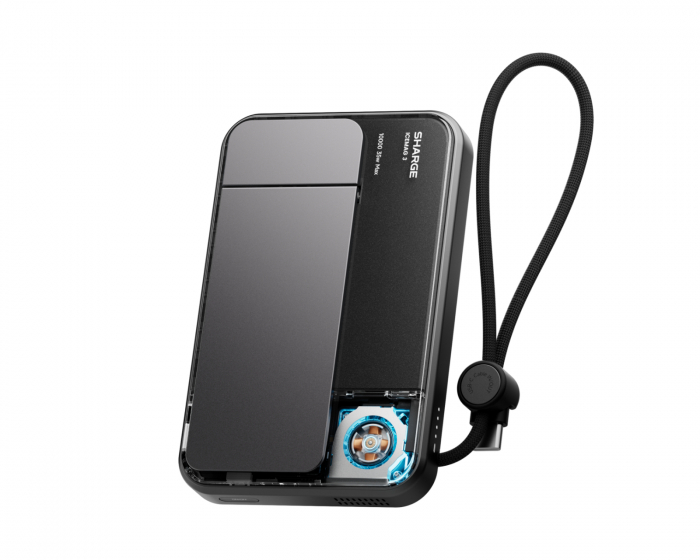 Sharge ICEMAG 3 Qi Kabellose Magnetische Powerbank 10000 mAh - Schwarz