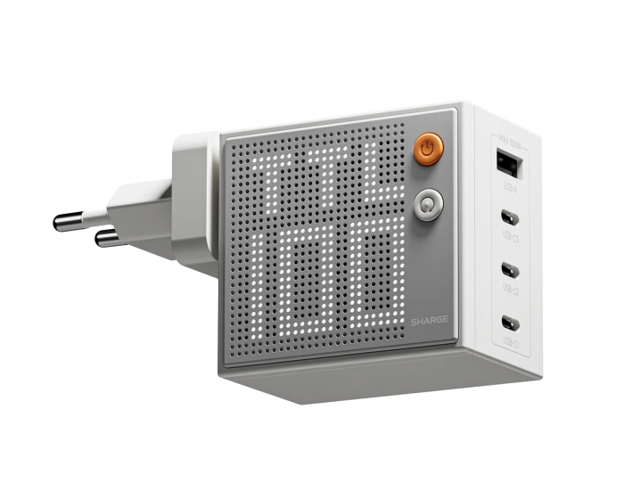 Sharge Pixel 100W USB-C & USB-A Ladegerät - Weiß