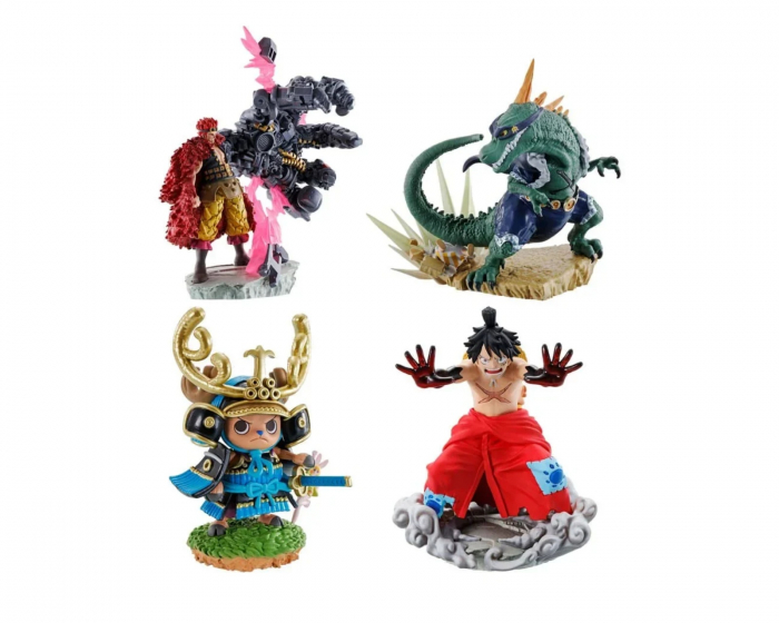  One Piece Petitrama PVC Mini Statue Logbox Re Birth Wanokuni Vol. 2 Set 9 cm