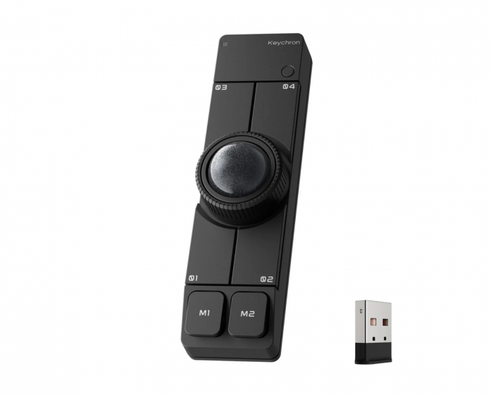 Keychron Nape Pro Kabellose Trackball Maus - Schwarz