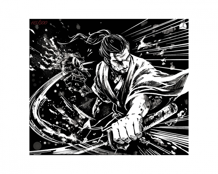 Musashi Wind - Gaming-Mauspad aus Glas - Limited Edition