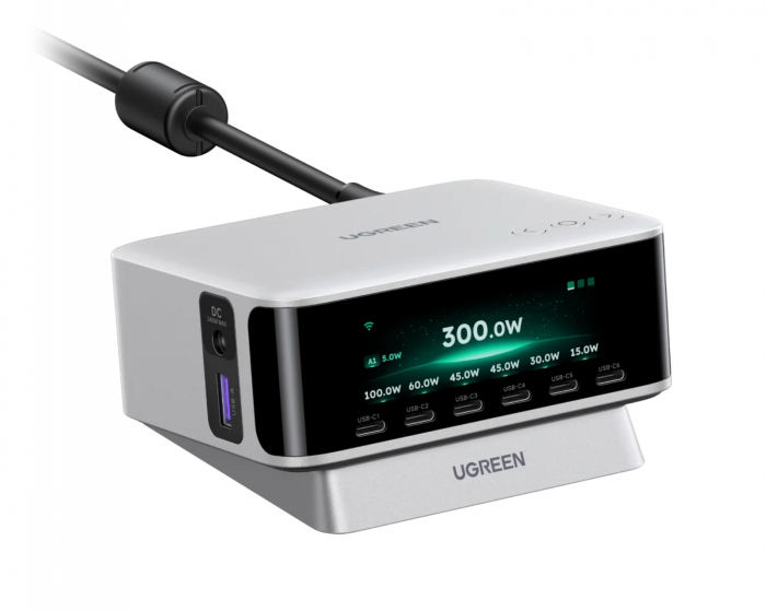 UGREEN Nexode 7-Port Pro Ladegerät 300W mit App-Steuerung