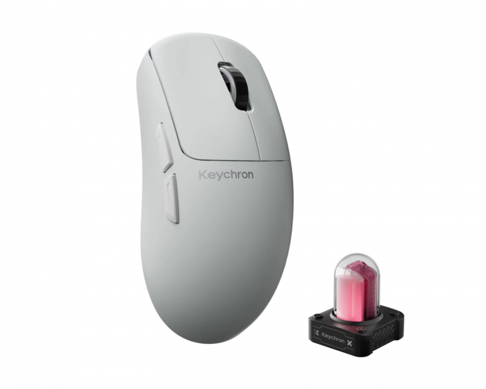 Keychron G6 HE 8K Kabellose Gaming-Maus - Weiß