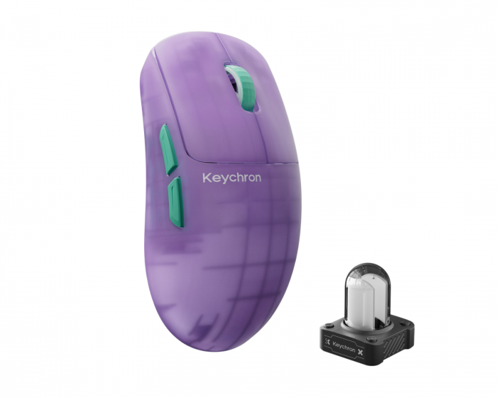 Keychron G6 HE 8K Kabellose Gaming-Maus - Frosted Lavender