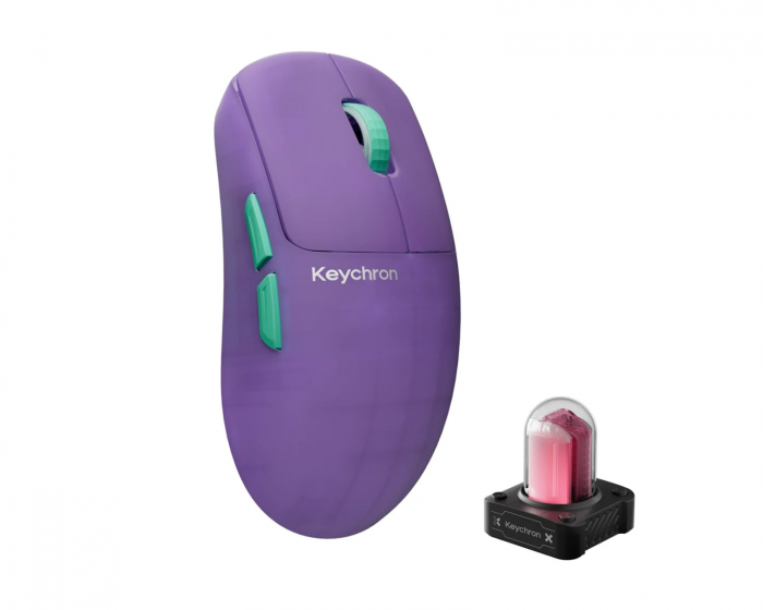 Keychron G6 HE 8K Kabellose Gaming-Maus - Frosted Lavender
