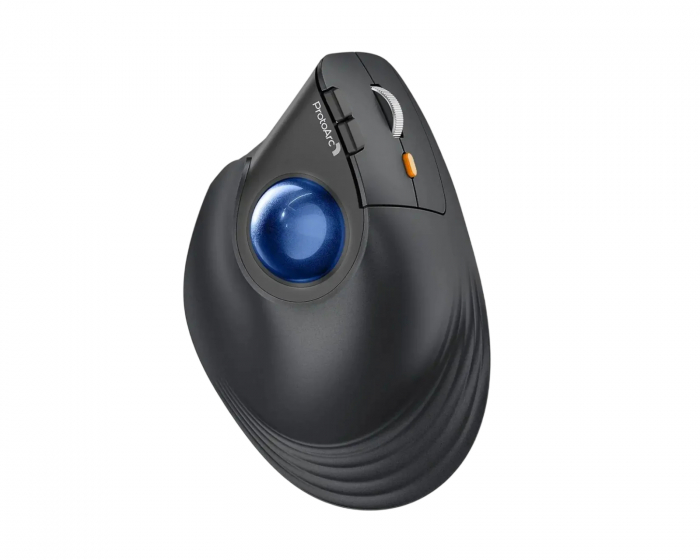 ProtoArc EM05 NL Pystysuora Langaton Trackball-hiiri - Musta/Sininen