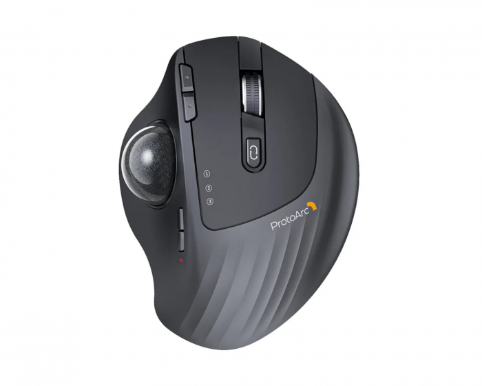 ProtoArc EM01 NL Kabellose ergonomische Trackball-Maus - Schwarz