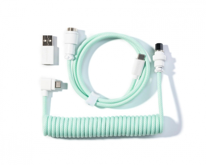 Keychron Coiled Aviator Kabel Angled 8K - Mint