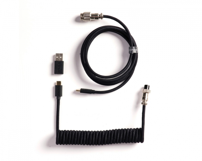 Keychron Coiled Aviator Kabel Straight 8K - Schwarz