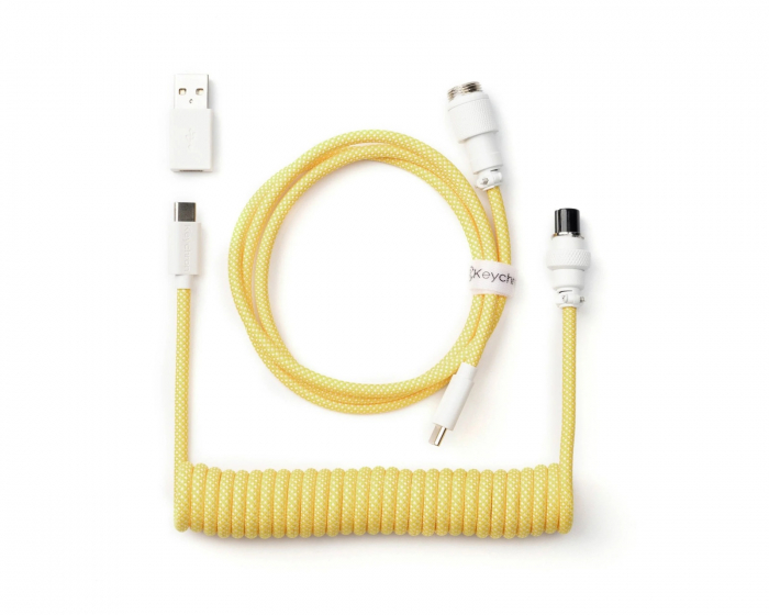 Keychron Coiled Aviator Kabel Straight 8K - Gelb