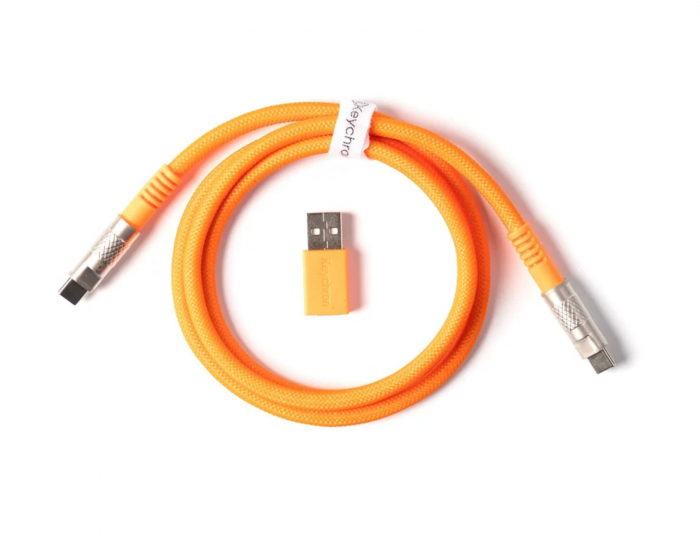 Keychron Double-Sleeved Geek Kabel 8K - Orange