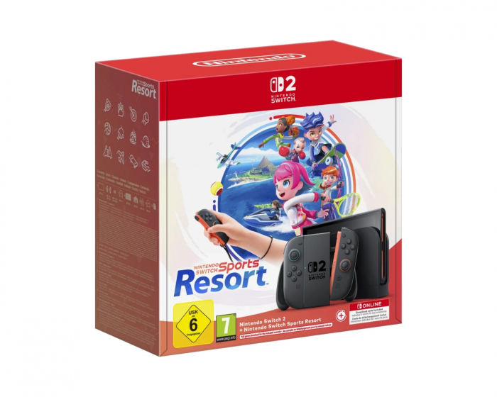 Nintendo Switch 2 Spielkonsole - Switch Sports Resort + 3 Monate NSO Bundle