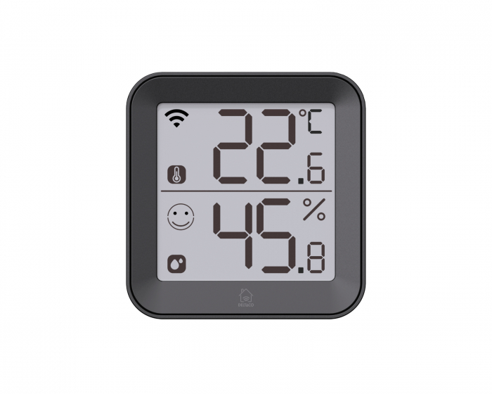Deltaco Smart Home Smartes Thermo-Hygrometer - Temperatur und Luftfeuchtigkeit