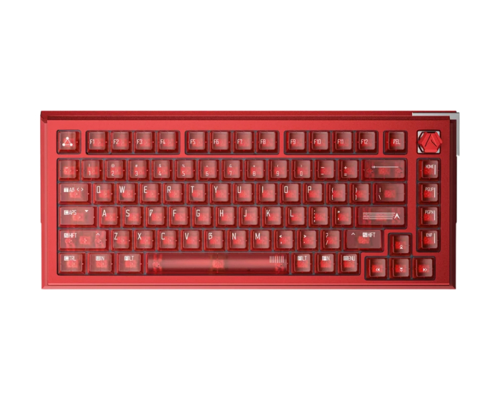 DrunkDeer A75Ultra - 75% Magnetische ANSI-Tastatur [QIAN] - Ruby Red