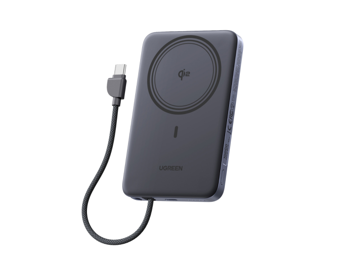 UGREEN MagFlow Air Magnetische Kabellose Powerbank 10000mAh 30W - Grau