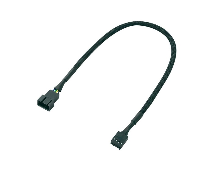 AKASA PC-Lüfter Verlängerungskabel 4-pins PWM-Lüfter 30 cm - Schwarz