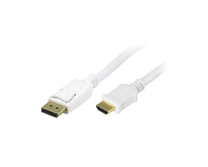 Deltaco DisplayPort > HDMI 2m Weiß