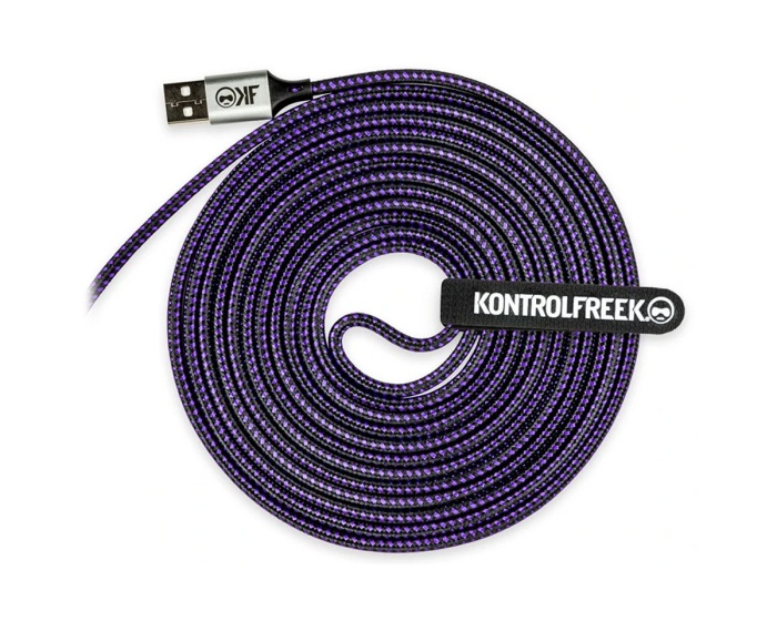 KontrolFreek Gaming USB-Kabel - Lila/Schwarz (DEMO)