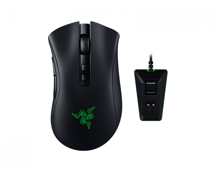 Razer DeathAdder V2 Pro & Dock Kabellose Gaming-Maus - Schwarz (DEMO)