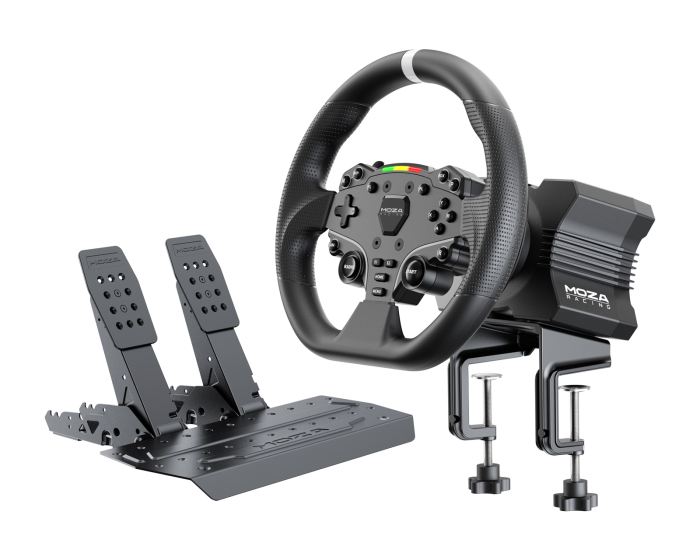 Moza Racing R5 Racing Simulator Bundle (R5 Wheel Base, ES Steering Wheel, SR-P Lite Pedals) (DEMO)