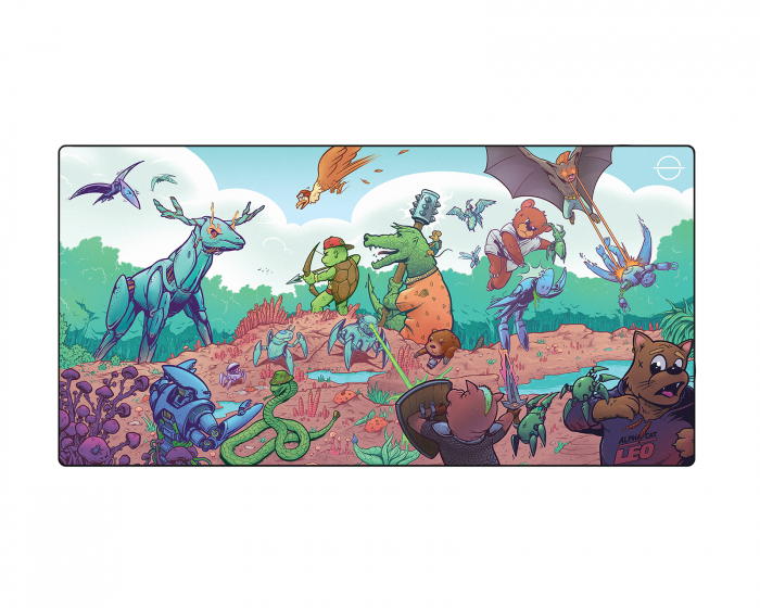 Lethal Gaming Gear Saturn Gaming Mauspad - LeonardoDaMouse Battle - XXL - Limited Edition (DEMO)