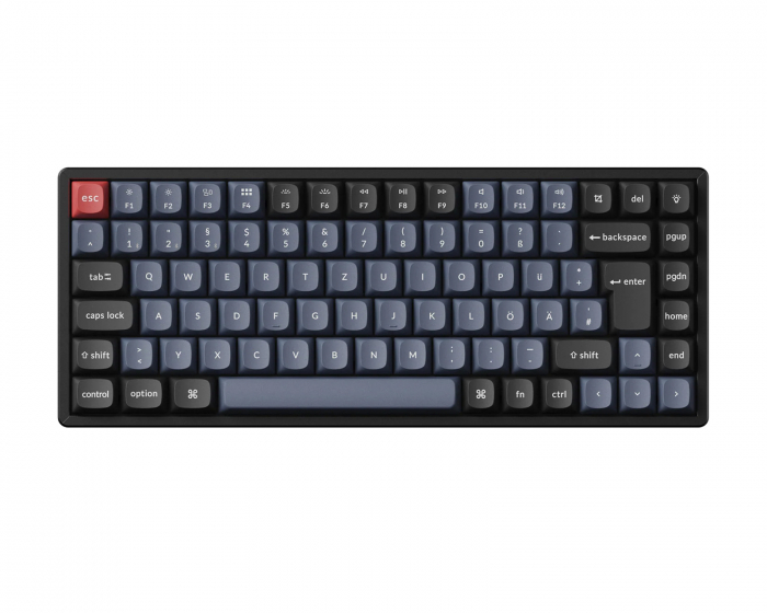 Keychron K2 Pro QMK Hotswap Wireless Mechanische Tastatur [Gateron Brown] - ISO-DE (DEMO)