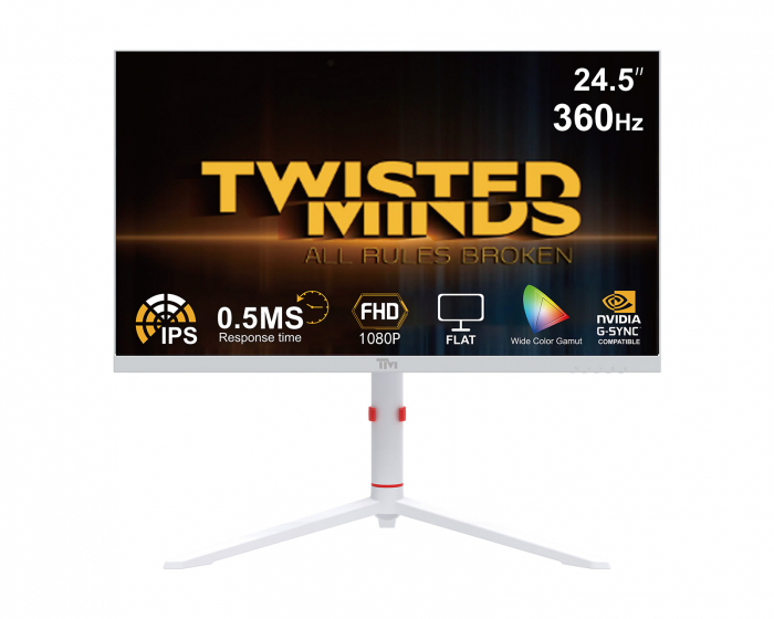Twisted Minds Artic Pro Series 24” FHD, 360Hz, Fast IPS, 0.5ms, HDR400 Gaming Monitor (DEMO)