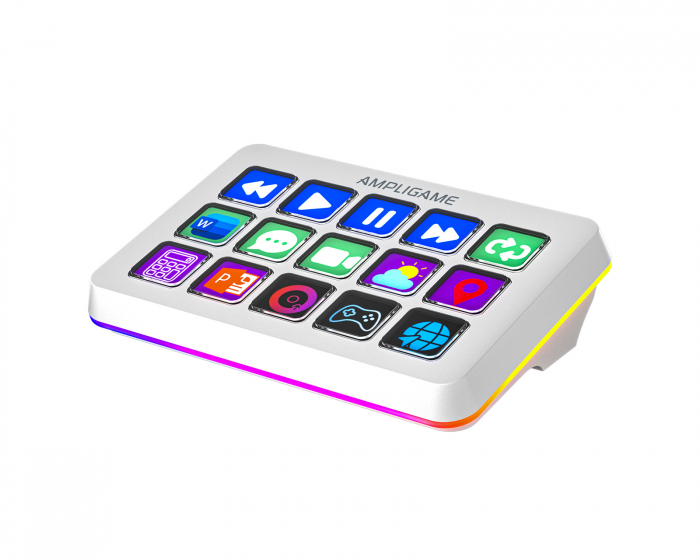 Fifine AMPLIGAME D6 Stream Controller - Streaming Deck - Weiß (DEMO)