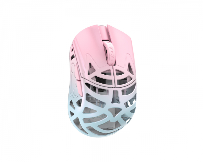 WLMouse Beast Miao - Kabellose Gaming-Maus - Blau/Rosa [Omron Opticals] (DEMO)