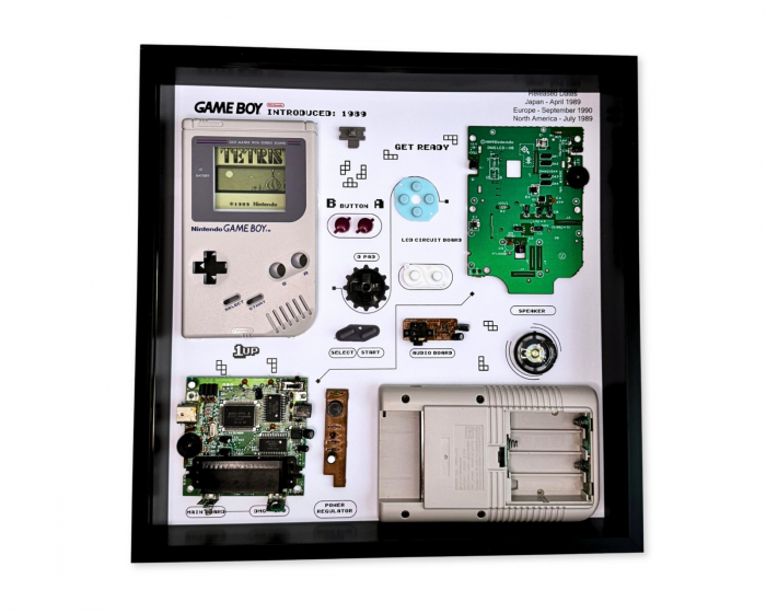 GRC Retro Art Nintendo Gameboy Original Konsole Display - Grau (DEMO)