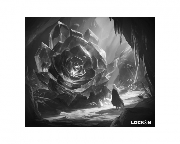 LockOn Odyssey Glas Mauspad - Schwarz & Weiß - Limitierte Edition (DEMO)