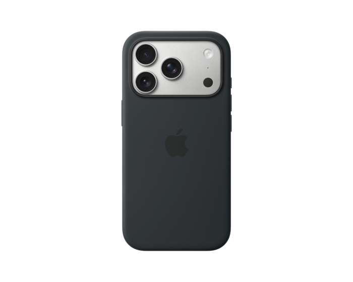 Apple iPhone 17 Pro Silikon Case mit MagSafe - Schwarz (DEMO)